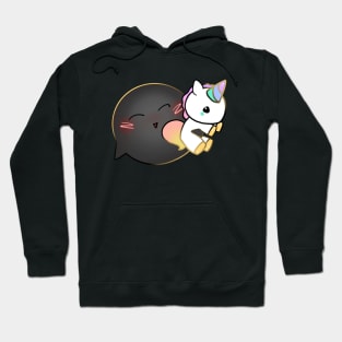 Bracchius the Demon and Sparkles the Plushie Unicorn Hoodie